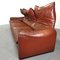 Maralunga 3-Seater Sofa in Leather Vico Magistretti for Cassina, 1973 7