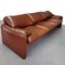 Maralunga 3-Seater Sofa in Leather Vico Magistretti for Cassina, 1973 2