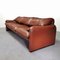 Maralunga 3-Seater Sofa in Leather Vico Magistretti for Cassina, 1973 3