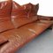 Maralunga 3-Sitzer Sofa aus Leder Vico Magistretti für Cassina, 1973 6