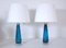 Swedish Art Glass Table Lamps by Carl Fagerlund for Orrefors, 1950s, Set of 2 2