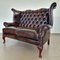 Queen Anne Dunkelbraunes Chesterfield Wohnzimmer Set, 3 6