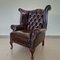 Queen Anne Dunkelbraunes Chesterfield Wohnzimmer Set, 3 9