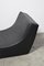 Chaise Longue de cuero negro de Viccarbe, España, Imagen 2