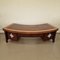 Large Art Deco Mahogany Presidential Desk with Leather Top 2