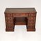 Victorian Leather Top Knee Hole Desk, 1860s, Image 2