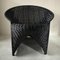 Vintage Wicker and Metal Lounge Chair by Roderick Vos Kraton for Driade, 1990s 2