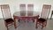 Mahogany Dining Table Set with Chairs, Set of 5, Image 3