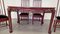 Mahogany Dining Table Set with Chairs, Set of 5 6