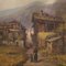 Artiste Italien, Paysage, 1860, Huile sur Panneau 8
