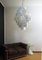 Large Vintage Italian Murano Chandelier with 87 White Alabaster Disks, 1990s 19