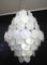 Large Vintage Italian Murano Chandelier with 87 White Alabaster Disks, 1990s 2