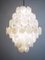 Large Vintage Italian Murano Chandelier with 87 White Alabaster Disks, 1990s 11