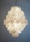 Large Vintage Italian Murano Chandelier with 87 White Alabaster Disks, 1990s 13