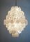 Large Vintage Italian Murano Chandelier with 87 White Alabaster Disks, 1990s, Image 13