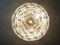 Large Vintage Italian Murano Chandelier with 87 White Alabaster Disks, 1990s 5