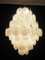 Large Vintage Italian Murano Chandelier with 87 White Alabaster Disks, 1990s 6