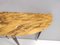 Lacquered Beech Console with Demilune Yellow Siena Marble Top, Italy, 1950s, Image 9