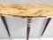 Lacquered Beech Console with Demilune Yellow Siena Marble Top, Italy, 1950s 10
