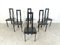 Italian Model Regia Dining Chairs by Antonello Mosca for Ycami, 1980s, Set of 6, Image 2
