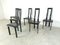 Italian Model Regia Dining Chairs by Antonello Mosca for Ycami, 1980s, Set of 6, Image 1