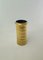 Jarrón y vacío de cerámica esmaltada dorada, Italia, años 60. Juego de 2, Imagen 10