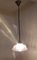 Deutsche Deckenlampe mit getöntem Glasschirm & Messinghalterung, 1920er 1