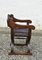 X-Frame Throne Chairs aus Eiche im Stil von Dagobert von Navarro Argudo, 1950er, 2er Set 13