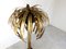 Lampada da terra a forma di palma in ottone attribuita alla Maison Jansen, anni '70, Immagine 4