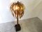 Lámpara de pie en forma de palmera de latón atribuida a Maison Jansen, años 70, Imagen 1