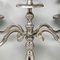 Handmade 5-Candle Candelabra in Stainless Steel, Italy, 1950s 3