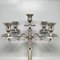 Candelabro a 5 candele fatto a mano in acciaio inossidabile, Italia, anni '50, Immagine 2