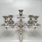 Handmade 5-Candle Candelabra in Stainless Steel, Italy, 1950s 2