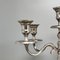 Candelabro a 5 candele fatto a mano in acciaio inossidabile, Italia, anni '50, Immagine 5