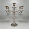 Handmade 5-Candle Candelabra in Stainless Steel, Italy, 1950s 4