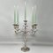 Handmade 5-Candle Candelabra in Stainless Steel, Italy, 1950s 1