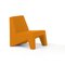 Chaise Cubic Orange par Moca 1