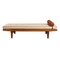Daybed in Oak, Leather and Bouclé by Poul M. Volther for FDB Møbler, Denmark, 1963, Image 1