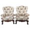 Austro-Hungarian Wingback Chairs, 1880s, Set of 2 1