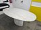 Oval White Carrare Marble Dining Table, 1960s 6