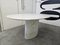 Ovaler Esstisch aus weißem Carrare Marmor, 1960er 4