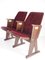 Mid-Century Cinema Bench in Beech by Ton, 1970s, Image 1