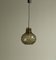 Bubble Glass and Brass Pendant by Helena Tynell for Limburg, 1960s 5