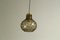 Bubble Glass and Brass Pendant by Helena Tynell for Limburg, 1960s 7