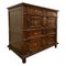 Antique English Geometric Oak Chest of Drawers, 1600s 3