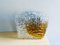 Spanish Square Amber Bubble Glass Wall Light, 1970s 3