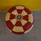 Vintage Leder Pouf, 1960er 2