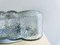 Large Spanish Square Clear Textured Glass Flush Mount Lamp, 1970s, Image 9