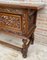 Spanish Console Table with Four Carved Drawers, 1930s, Image 9