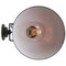 Industrielle graue Emaille Fabrik Scone Wandlampe aus Gusseisen 5